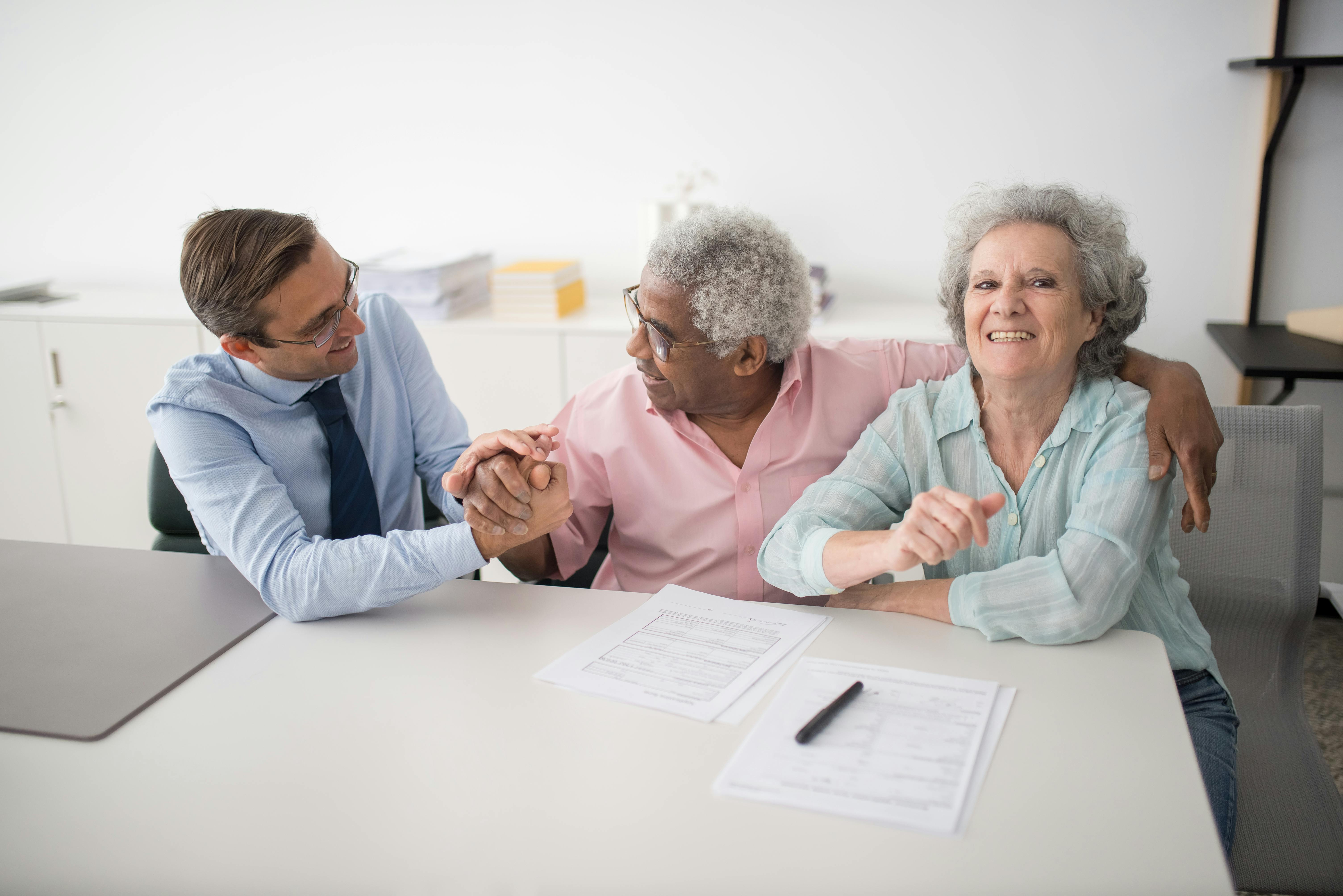 Life insurance consultation with advisor